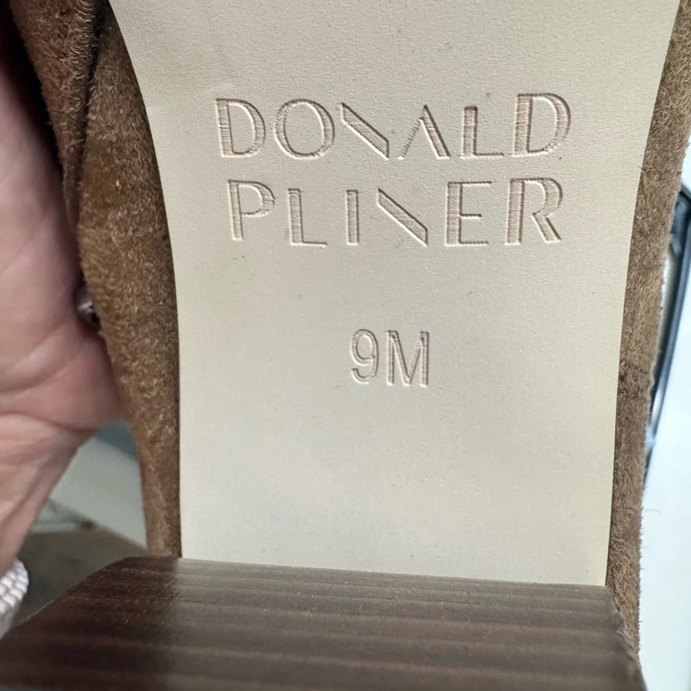 Donald Pliner Brown Suede Ankle Boots - Picture 8 of 9